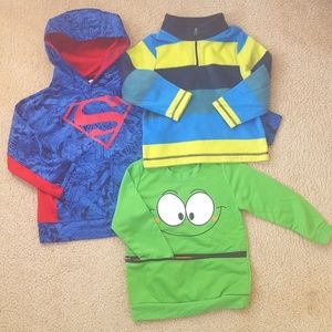 Toddler Boys Set of 3 Sweaters and Hoodie